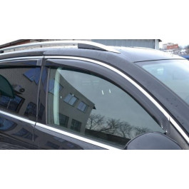 HIC Дефлектори вікон (вітровики) Volvo V40 2012 -> З Хром Молдингом, компл