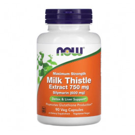 Now Milk Thistle Extract 750 mg 90 caps