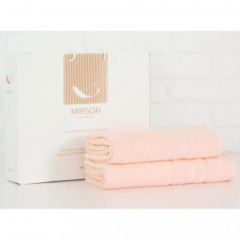 MirSon Рушник  набір банних 5080 Elite SoftNess Peach 50х90, 70х140 (2200003960846)