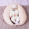 MirSon Подушка для вагітних та годування 8302 Velvet Line 28-0004 Cream (2200006200277) - зображення 1