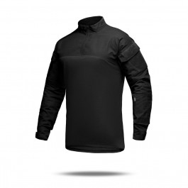 UkrArmor Core Combat Shirt, довгий рукав, комбіновані матеріали. Чорний. XL (500881/XL)