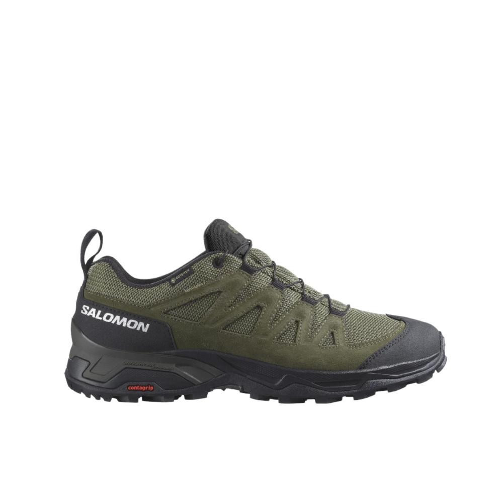 Salomon X Ward Leather Gore-Tex. Оливково-чорні. Розмір 40 (471822/40) - зображення 1