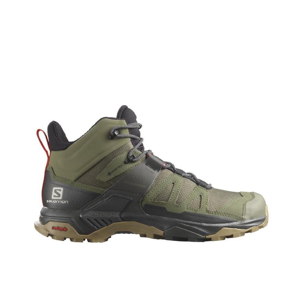 Salomon X Ultra 4 MID Gore-Tex. Оливково-чорний. Розмір 40 2/3 (417398/40/2/3) - зображення 1