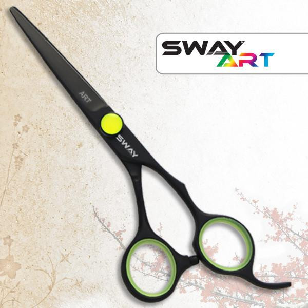 SWAY Ножиці для стрижки  110 30550G Art Neon Green 5 - зображення 1