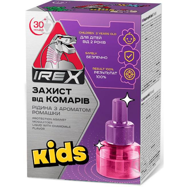 Irex Рідина від комарів  Kids аромат ромашки 30ноч, 20 мл (4820184442450) - зображення 1