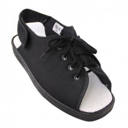 OSD Відкрите взуття з липучками і шнурками, розмір 40, чорне