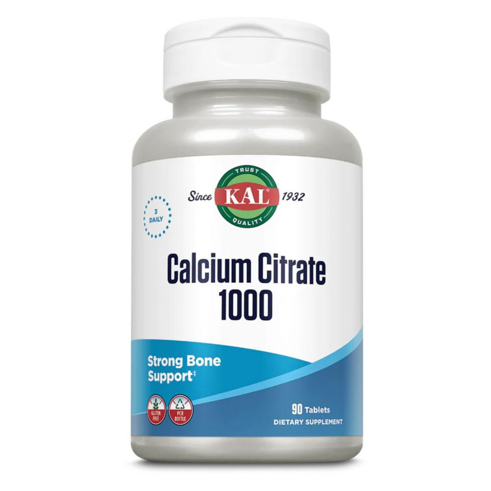 KAL Calcium Citrate 1000mg - 90 tabs - зображення 1