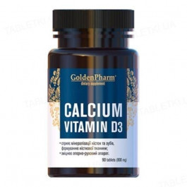 Golden Pharm Кальцій D3  800 мг 90 таблеток