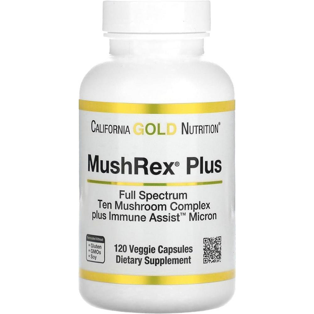 California Gold Nutrition MushRex Plus 120 VegCaps - зображення 1