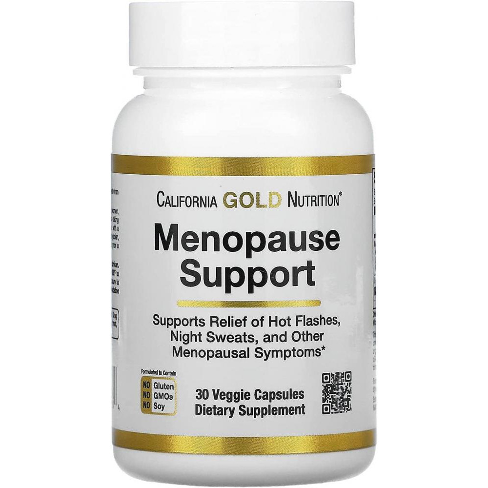 California Gold Nutrition Menopause Support, 30 Veggie Capsules - зображення 1