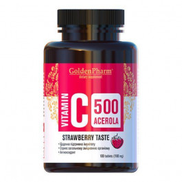 Golden Farm Вітамін C  Ацерола 100 таблеток зі смаком полуниці