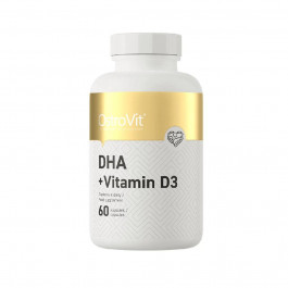 OstroVit Докозагексаєнова кислота (DHA) + Вітамін D3  DHA + Vitamin D3 60 caps