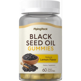 Piping Rock Олія чорного кмину  Black Seed Oil (Natural Lemon), 60 Vegan Gummies
