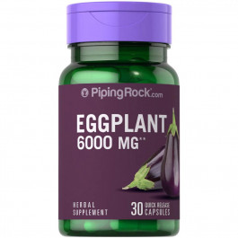 Piping Rock Екстракт баклажанів  Eggplant Extract 6000 mg 30 Quick Release Capsules