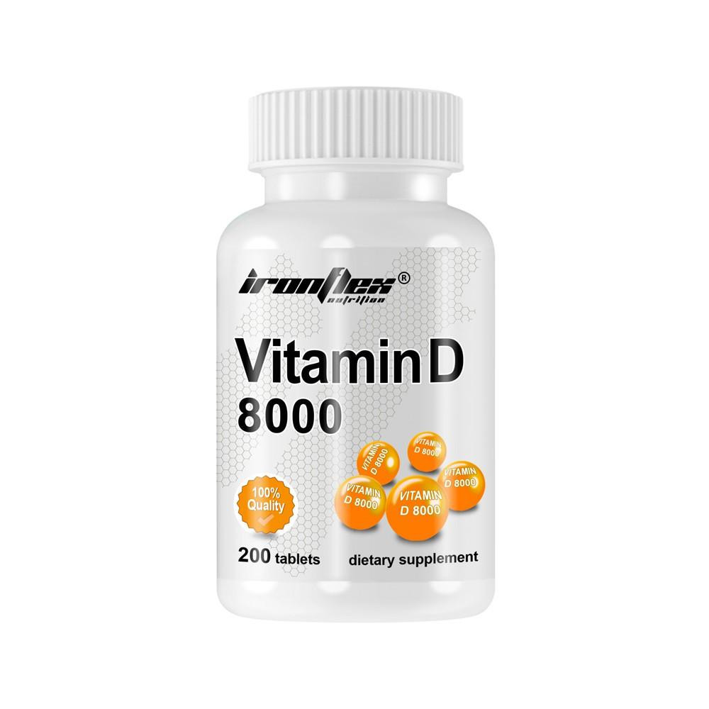 IronFlex Nutrition Vitamin D3 8000 200tabs - зображення 1