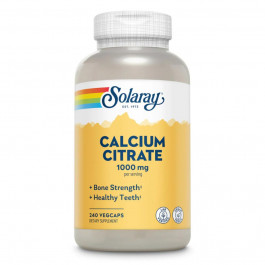 Solaray Calcium Citrate 1000mg - 240 vcaps