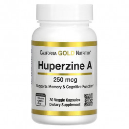 California Gold Nutrition Huperzine A, 250 mcg, 30 Veggie Capsules