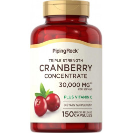 Piping Rock Ultra Triple Strength Cranberry Plus C 30000 mg 150 Capsules