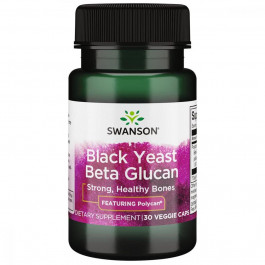 Swanson Black Yeast Beta Glucan, 30 Veggie Caps