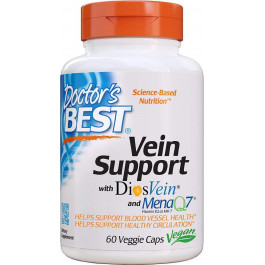 Doctor's Best Vein Support with DiosVein and MenaQ7, 60 Veggie Caps