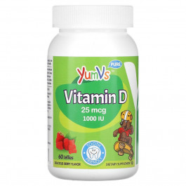 YumV's Vitamin D 25 mcg (1,000 IU) 60 Jellies (Berry)