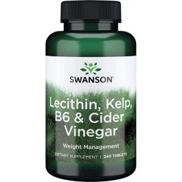 Swanson Lecitin Kelp B-6 Cider Vinegar 240 tabs