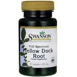 Swanson Full Spectrum Yellow Dock Root 400 mg 60 Caps