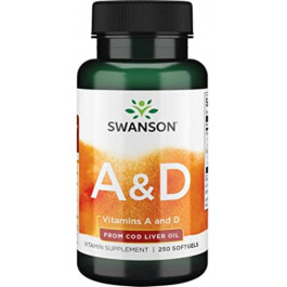 Swanson Vitamins A & D 250 Sgels