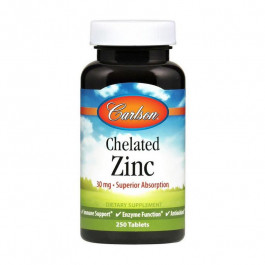 Carlsson Цинк Chelated Zinc 30 mg 250 tablets