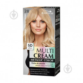 Joanna Фарба для волосся  Multi Cream Color Multi Cream Color Metallic 5d 28 перламутровий блонд 250 мл