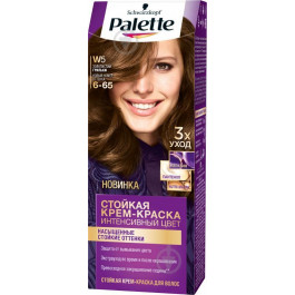 Palette Крем-фарба для волосся  Intensive Color Creme Long-Lasting Intensity Permanent 6-65 (W5) золотистий 