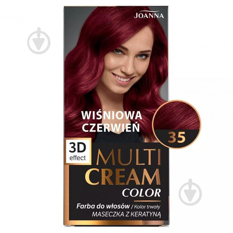 Joanna Фарба для волосся  Multi Cream Color №35 Вишнево-червона 100 мл - зображення 1