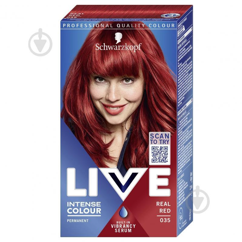 Live Фарба для волосся  Baseline 035 Сміливий червоний - зображення 1