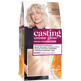 L'Oreal Paris Фарба для волосся  CASTING Creme Gloss №1021 світло-світло-русявий перламутровий 160 мл