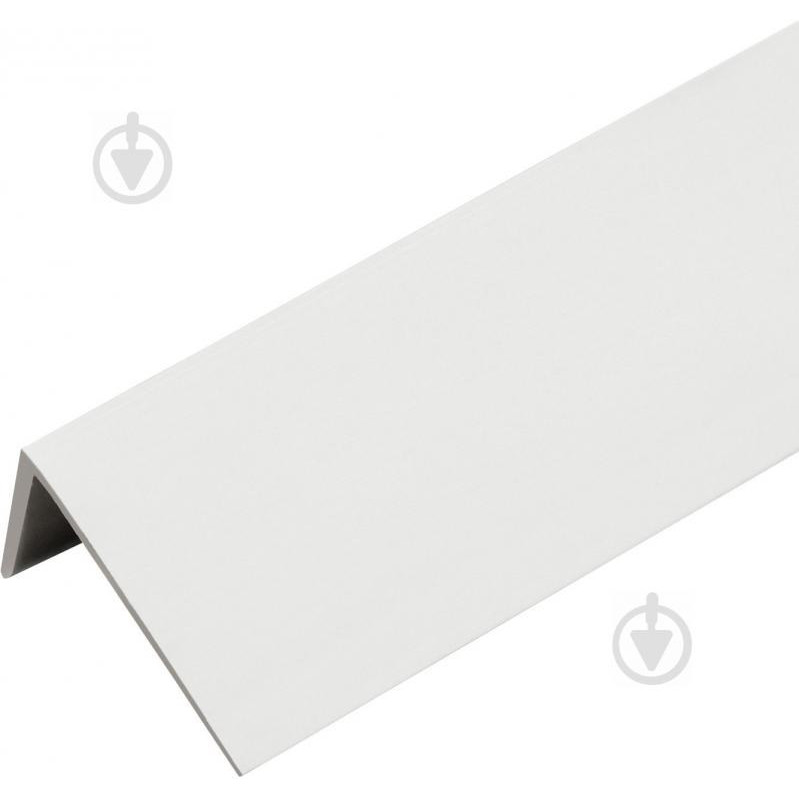 ОМиС Уголок декоративный ПВХ белый 10x10x2750 мм - зображення 1
