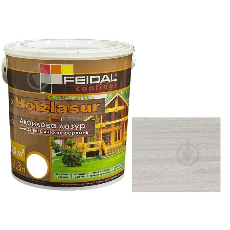 Feidal Holzlasur белый 2,3 л - зображення 1