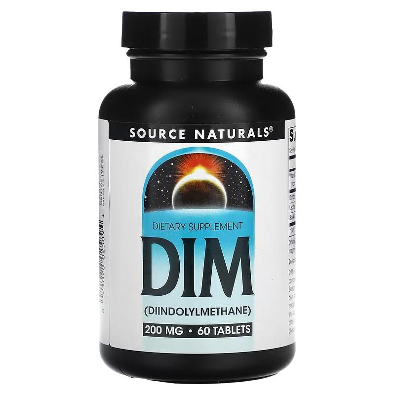 Source Naturals Дииндолилметан  DIM, 200 mg, 60 Tablets - зображення 1