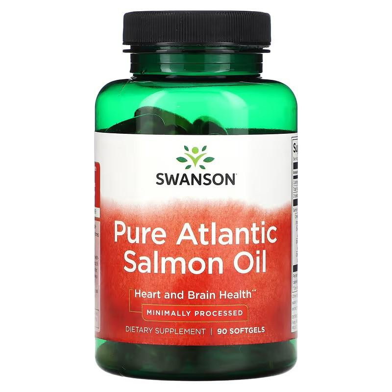 Swanson Pure Atlantic Salmon Oil 90 Softgels - зображення 1