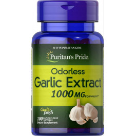 Puritan's Pride Garlic Odorless 1000 mg 100gelcaps