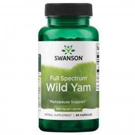 Swanson Wild Yam Root 400 mg Full Spectrum, 60 капсул