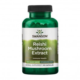 Swanson Reishi Mushroom Extract Standardized 500mg - 90 caps