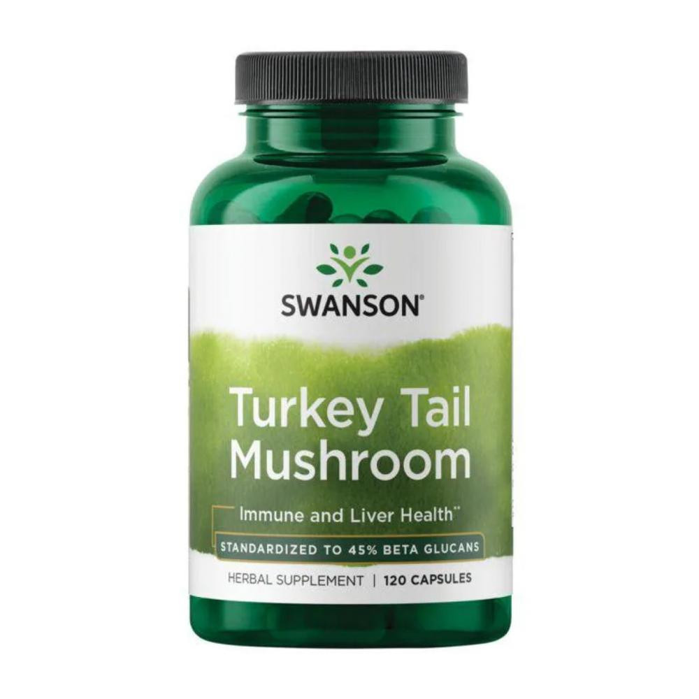 Swanson Turkey Tail Mushroom 500mg - 120 caps - зображення 1