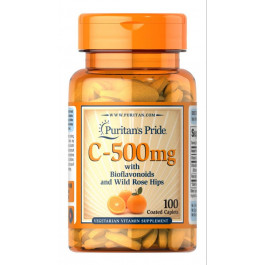 Puritan's Pride Vitamin C 500 mg with Citrus Bioflavonoids and Rose Hips 100 caps