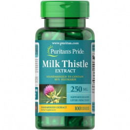 Puritan's Pride Milk Thistle Standardized 250 mg (Silymarin) 100 caps