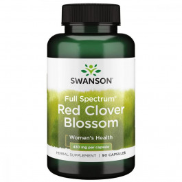 Swanson Red Clover Blossom 430 mg Full Spectrum, 90 капсул
