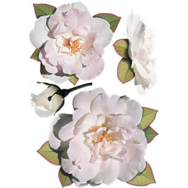 Наш Декупаж Декоративная наклейка Розы белые (ТП130)