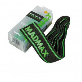 Mad Max Бинти на коліна MadMax MFA-299 Non slide & slip knee wraps 2.0m Black/Green