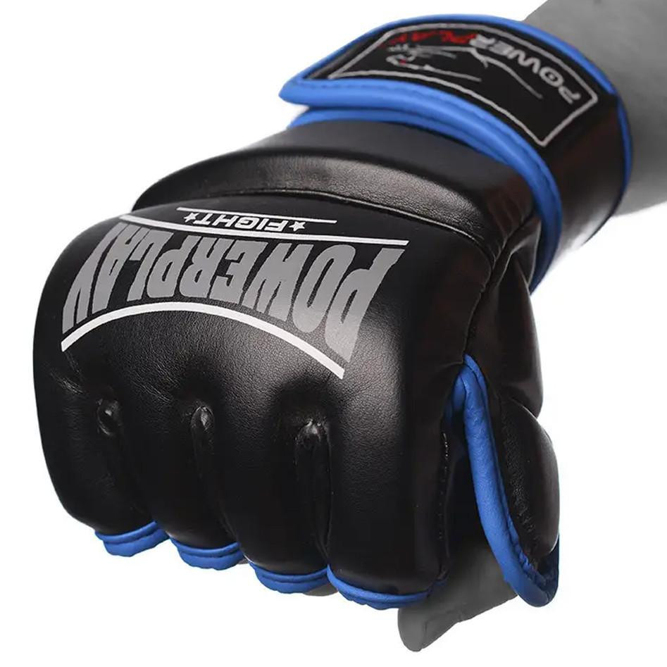 PowerPlay Перчатки для MMA 3058 S Black/Blue (PP_3058_S_Black/Blue) - зображення 1