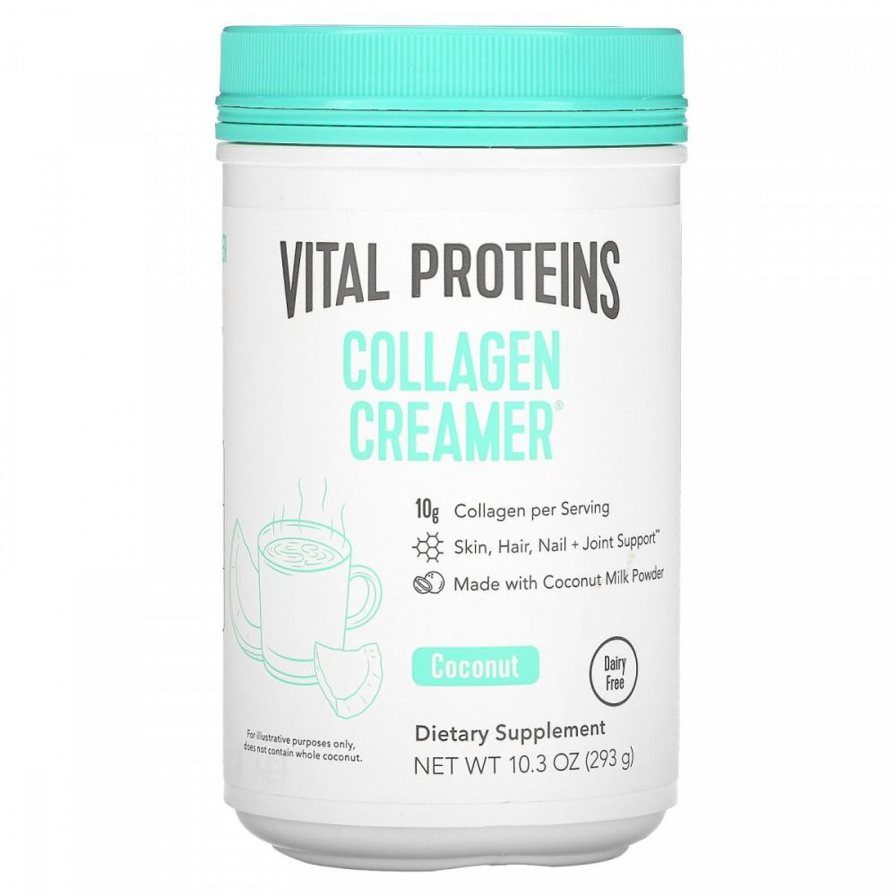Vital Proteins Collagen Creamer зі смаком кокоса 293 г - зображення 1