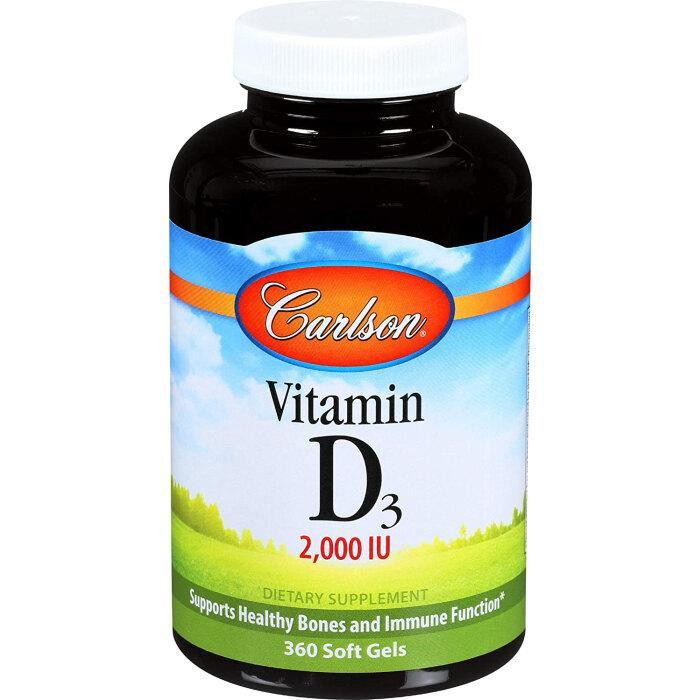 Carlson Labs Vitamin D3 2000 IU 360 soft gels - зображення 1